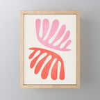 Peach & Orange: Wild Leaf | Matisse Foliage Paper Cutouts 03 Mini Art Print Gallery Image 1