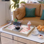 Peach & Orange: Wild Leaf | Matisse Foliage Paper Cutouts 03 Serving Tray Gallery Image 2