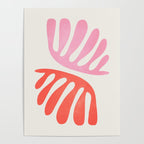 Peach & Orange: Wild Leaf | Matisse Foliage Paper Cutouts 03 Poster Gallery Image 4