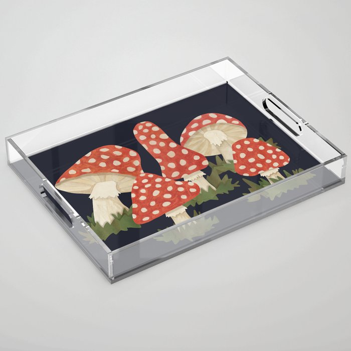 Poison Mushrooms Acrylic Tray Gallery Image 1