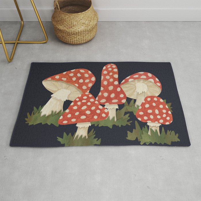 Poison Mushrooms Rug Gallery Image 1