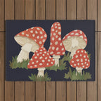 Poison Mushrooms Outdoor Rug Gallery Image 1