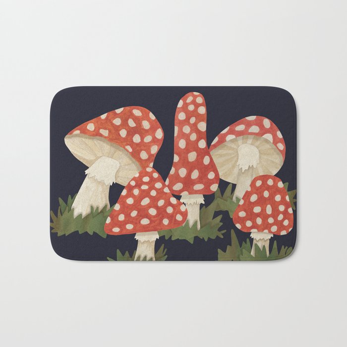 Poison Mushrooms Bath Mat Gallery Image 1