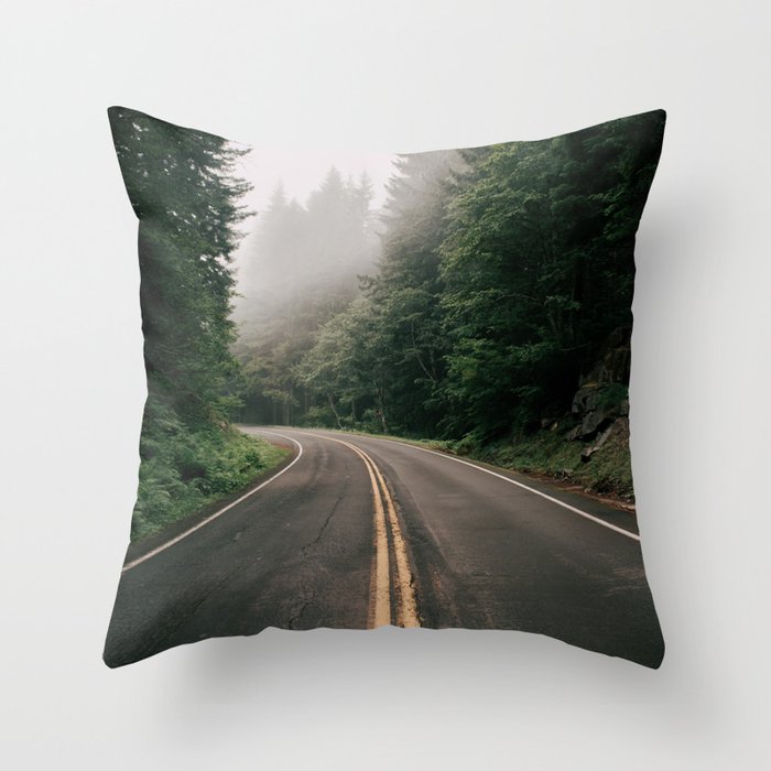 PNW Road Trip Throw Pillow Gallery Image 1