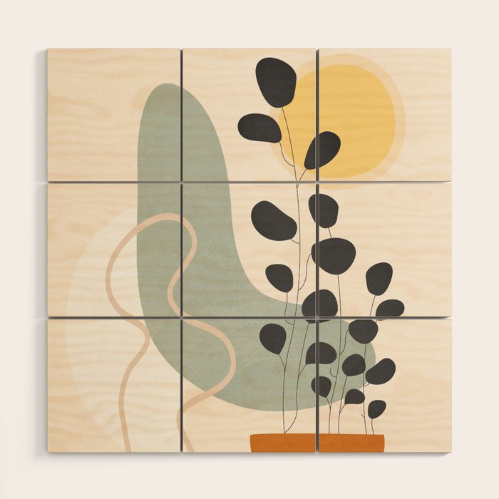 Abstract Geometry 44 Wood Wall Art Gallery Image 1