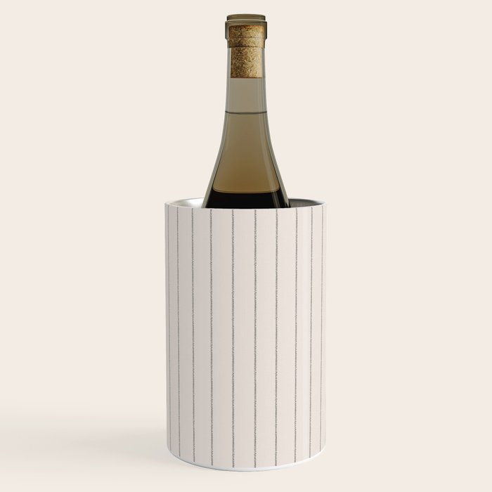French Cream Linen Stripe Wine Chiller Gallery Image 2
