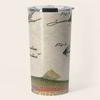 Vintage Rainbow Trout Fly Fishing Lure Patent Game Fish Identification Chart Travel Mug Gallery Image 1