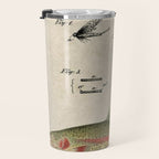 Vintage Rainbow Trout Fly Fishing Lure Patent Game Fish Identification Chart Travel Mug Gallery Image 3