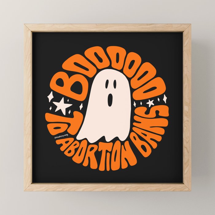 Boo to Abortion Bans Mini Art Print Gallery Image 1