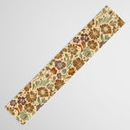 Eternal Summer Block Print Countryside Vibes Flower Earth Tones Table Runner Gallery Image 3