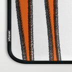 Mid Century Modern Abstract Kwaito in Orange Black White Laptop Sleeve Gallery Image 3