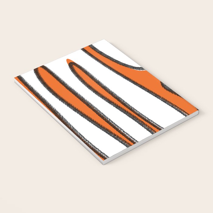 Mid Century Modern Abstract Kwaito in Orange Black White Notebook Gallery Image 3