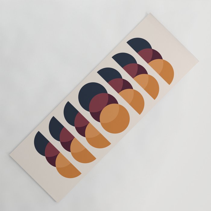 Minimalist Retro Shapes II Yoga Mat Gallery Image 1