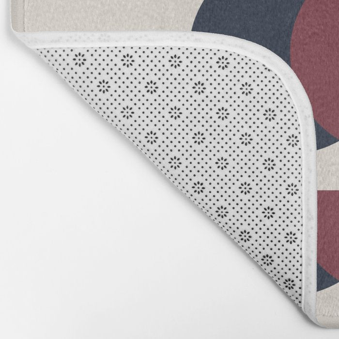 Minimalist Retro Shapes II Bath Mat Gallery Image 2