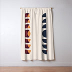 Minimalist Retro Shapes II Window Curtain Gallery Image 3