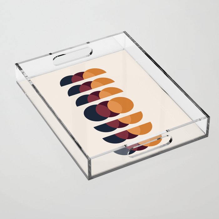 Minimalist Retro Shapes II Acrylic Tray Gallery Image 1