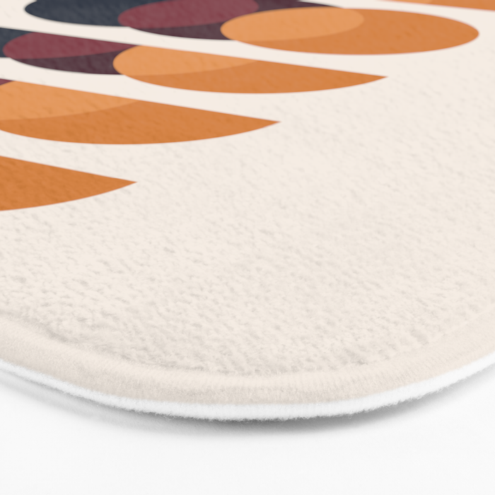 Minimalist Retro Shapes II Bath Mat Gallery Image 3