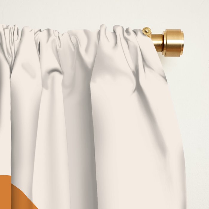 Minimalist Retro Shapes II Window Curtain Gallery Image 2