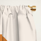 Minimalist Retro Shapes II Window Curtain Gallery Image 2