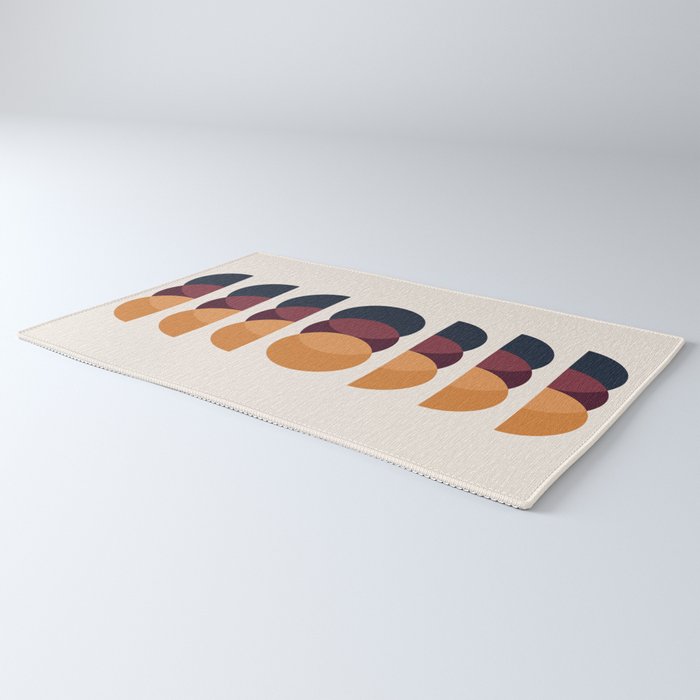 Minimalist Retro Shapes II Rug Gallery Image 3