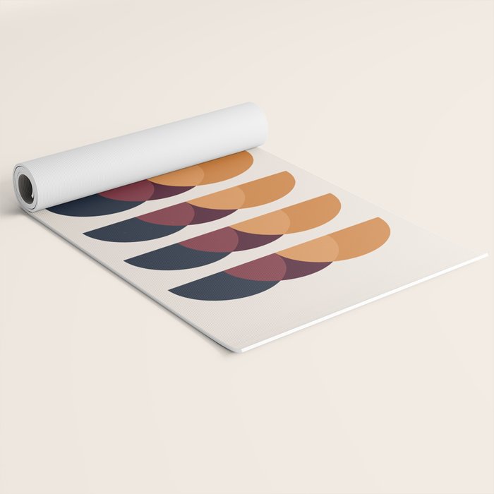 Minimalist Retro Shapes II Yoga Mat Gallery Image 2