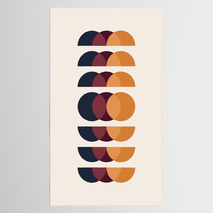 Minimalist Retro Shapes II Tablecloth Gallery Image 2