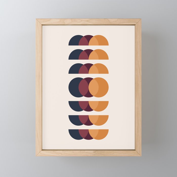 Minimalist Retro Shapes II Mini Art Print Gallery Image 1