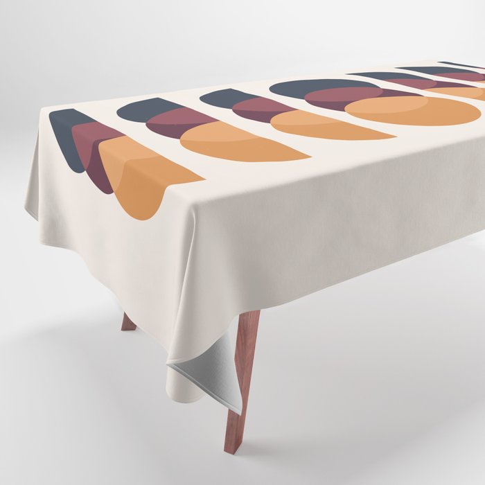 Minimalist Retro Shapes II Tablecloth Gallery Image 1