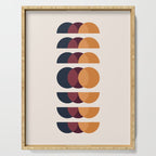 Minimalist Retro Shapes II Serving Tray Gallery Image 1