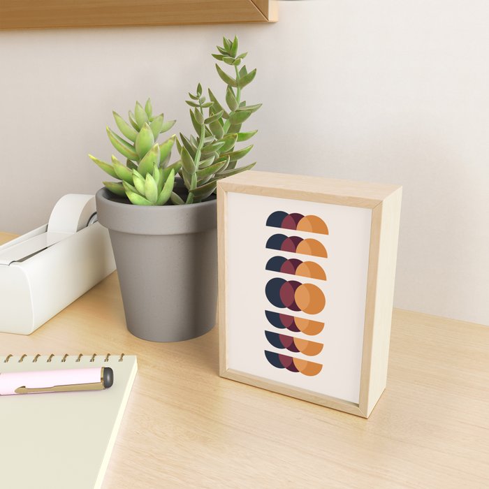 Minimalist Retro Shapes II Mini Art Print Gallery Image 2