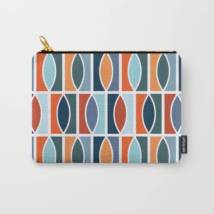 Colorful Mid Century design Carry All Pouch Gallery Image 1