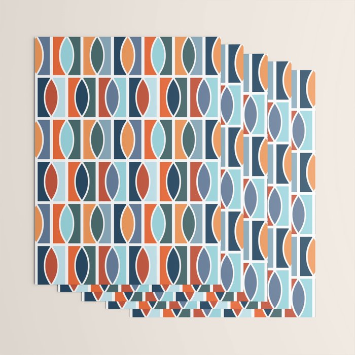 Colorful Mid Century design Wrapping Paper Gallery Image 3