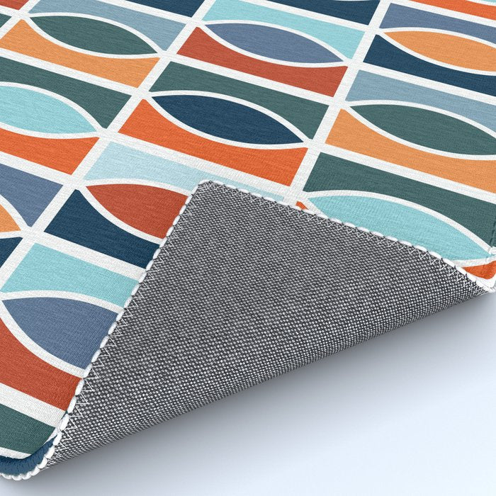 Colorful Mid Century design Rug Gallery Image 4