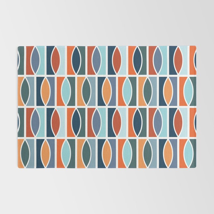 Colorful Mid Century design Rug Gallery Image 2