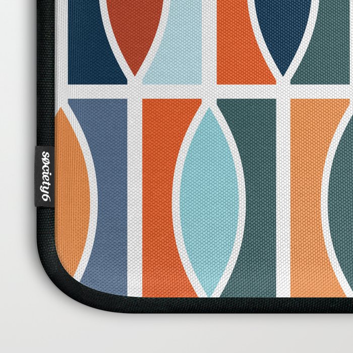 Colorful Mid Century design Laptop Sleeve Gallery Image 3