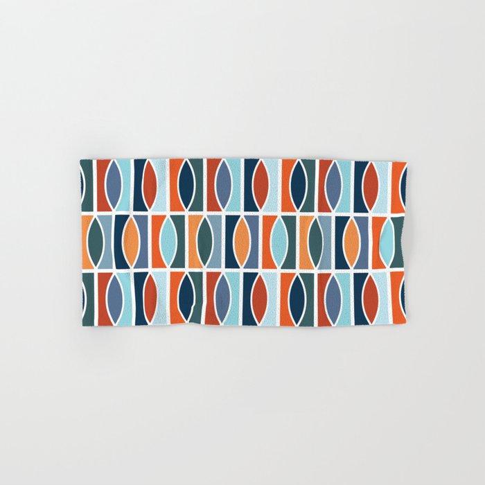 Colorful Mid Century design Bath Towel Gallery Image 1