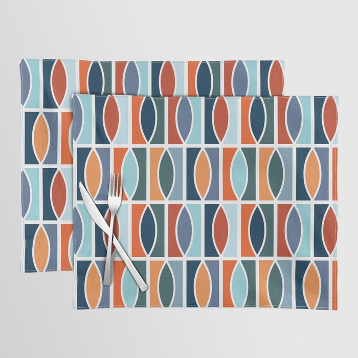 Colorful Mid Century design Placemat Gallery Image 1