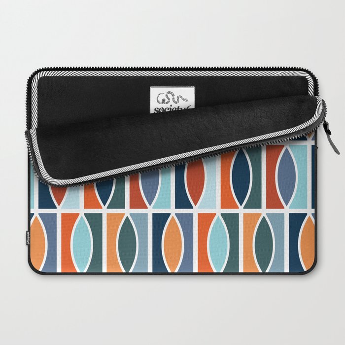 Colorful Mid Century design Laptop Sleeve Gallery Image 2