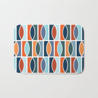Colorful Mid Century design Bath Mat Gallery Image 1