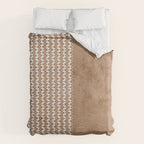Two Toned Tan Texture Duvet Cover Gallery Image 6