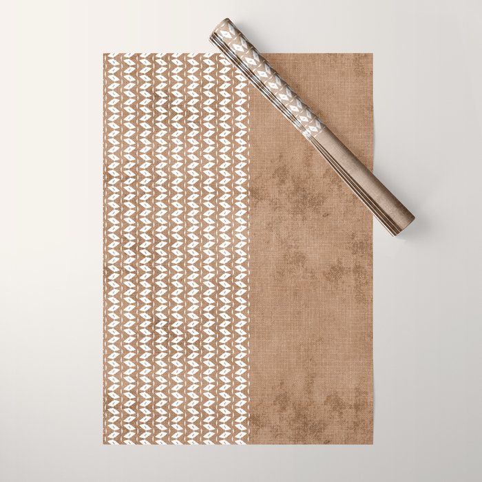 Two Toned Tan Texture Wrapping Paper Gallery Image 1