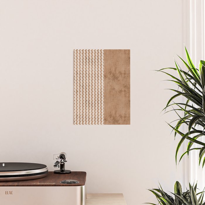 Two Toned Tan Texture Poster Gallery Image 2