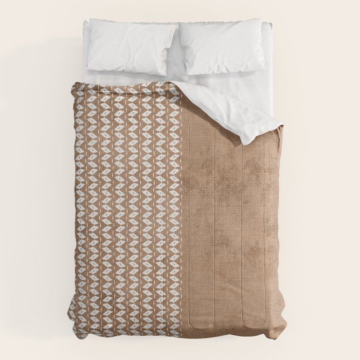 Two Toned Tan Texture Comforter Gallery Image 1