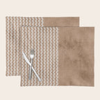 Two Toned Tan Texture Placemat Gallery Image 1
