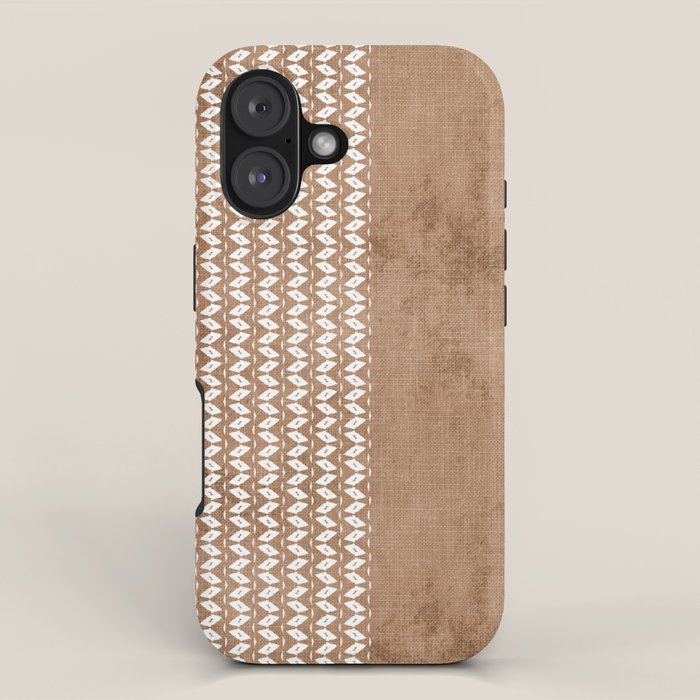 Two Toned Tan Texture iPhone Case Gallery Image 1