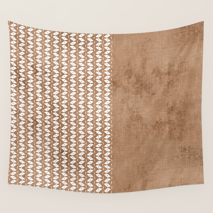 Two Toned Tan Texture Wall Tapestry Gallery Image 4