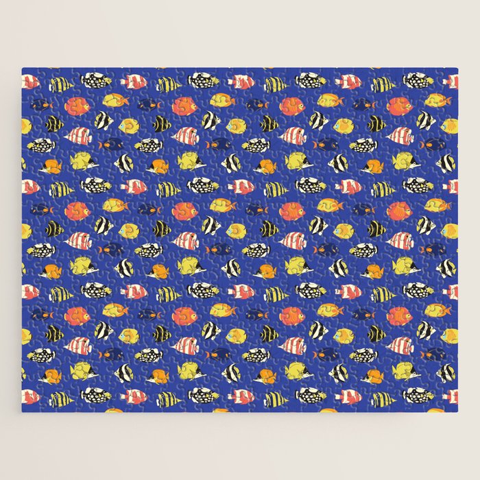 Exotic School Of Reef Fish Jigsaw Puzzle Gallery Image 1