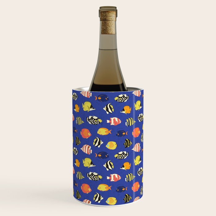 Exotic School Of Reef Fish Wine Chiller Gallery Image 2
