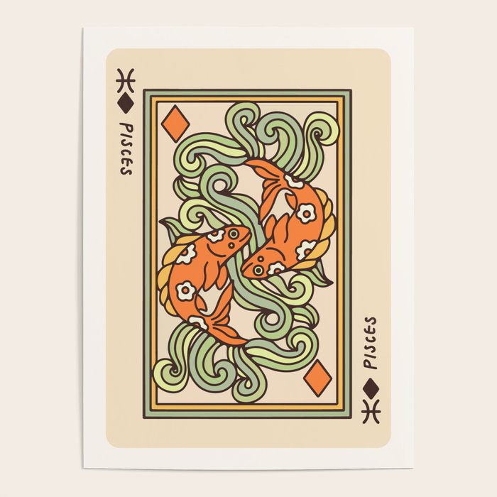 Pisces Playing Card Poster Gallery Image 4