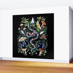 Mushroom Snake Crystals Garden Wall Mural Gallery Image 2